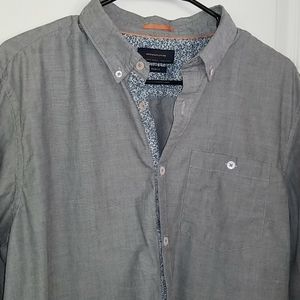 Denim & Flower Button Down Shirt